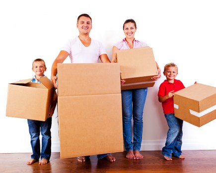 Removal van ready for a local move in West Hampstead