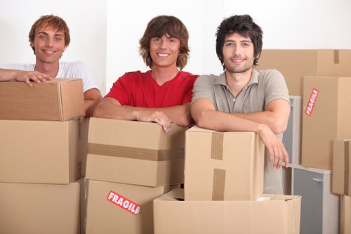 Removal team planning a home move in West Hampstead
