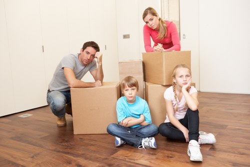 Local removal van service handling access and parking challenges