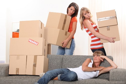 Local movers organising boxes and fragile items in Westhampstead